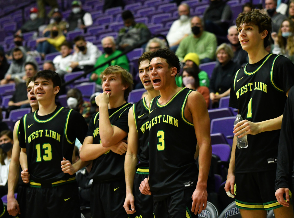 West Linn South Medford boys basketball Taylor Balkom 50